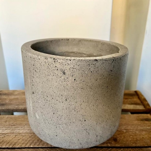 Vaso in cemento effetto terrazzo