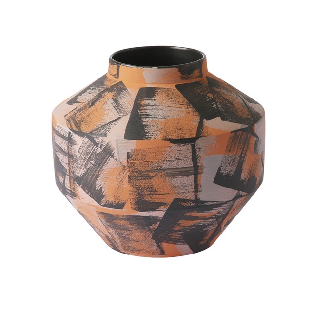 Vaso in ceramica dipinto a mano