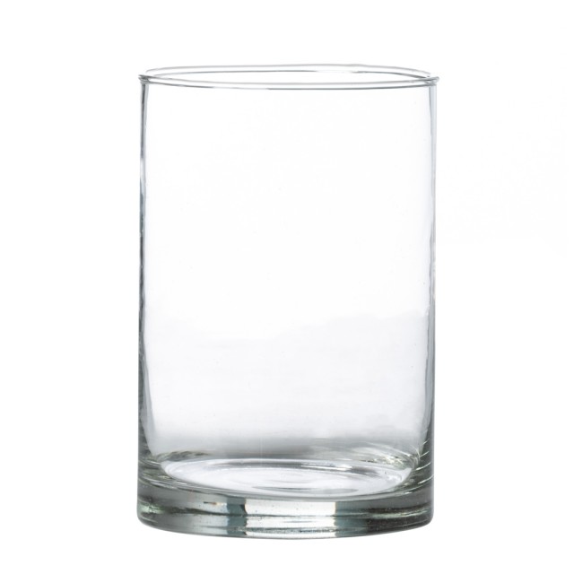 Vaso cilindrico in vetro