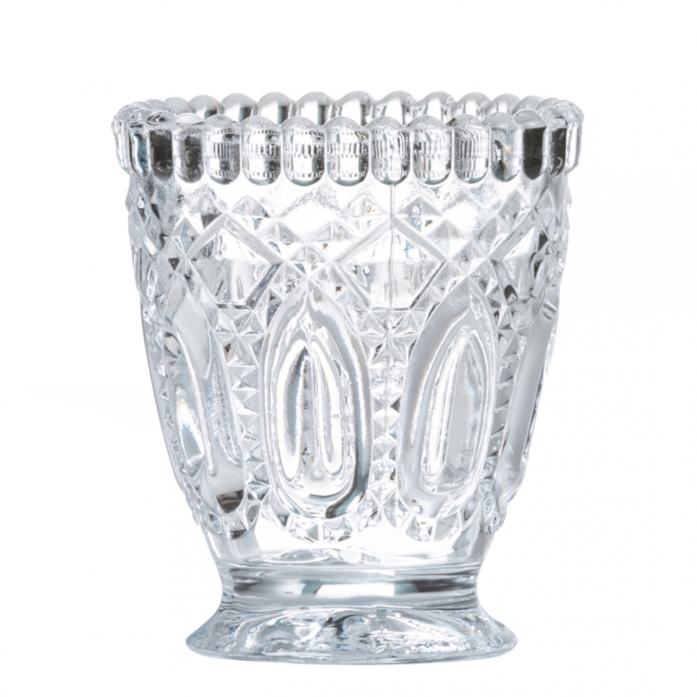 Vaso inciso in vetro