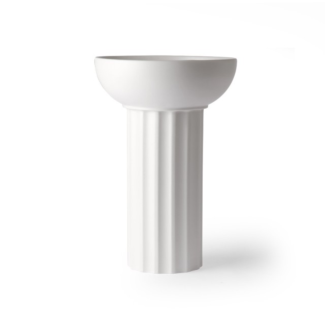 Vaso in stile greco bianco