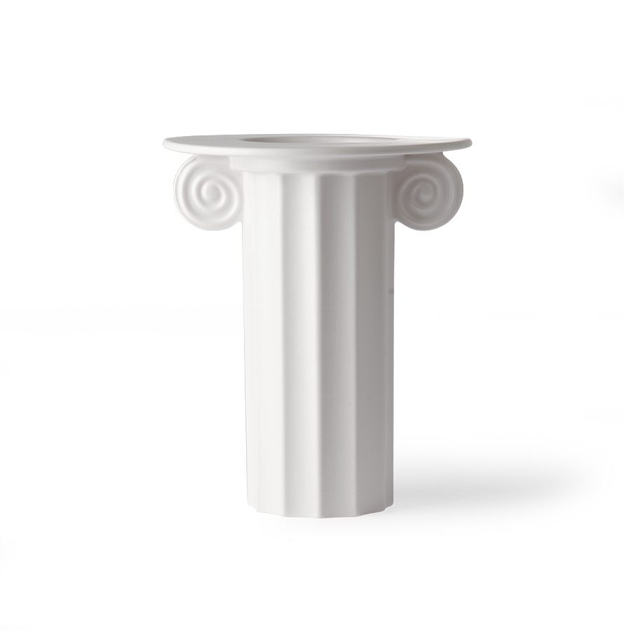 Vaso in stile ionico bianco small